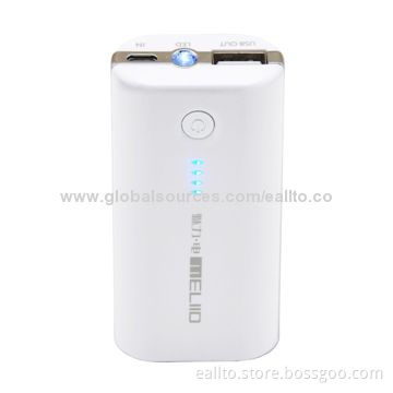 5,200mAh USB Power Bank, 90 x 42 x 22mm Dimensions